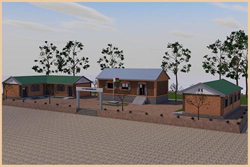 Architectural rendering of the school expansion