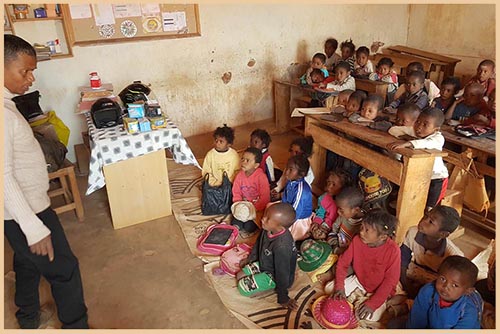 Children in classroom